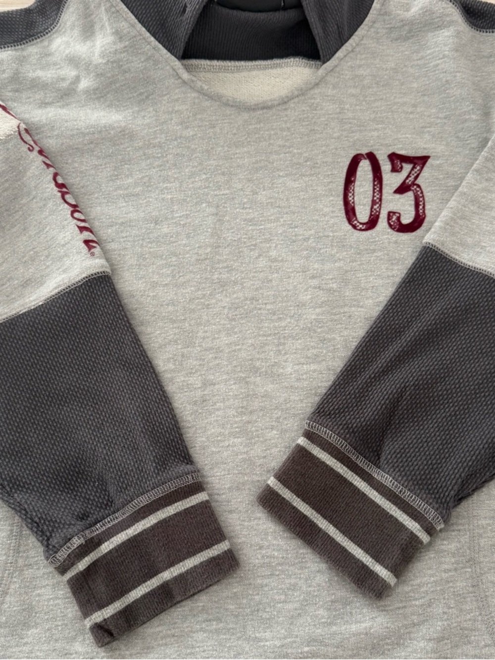 Harley Davidson Hoodie 03 Graphic Colorblock Thermal Sleeve Women’s 2XL - Picture 10 of 12